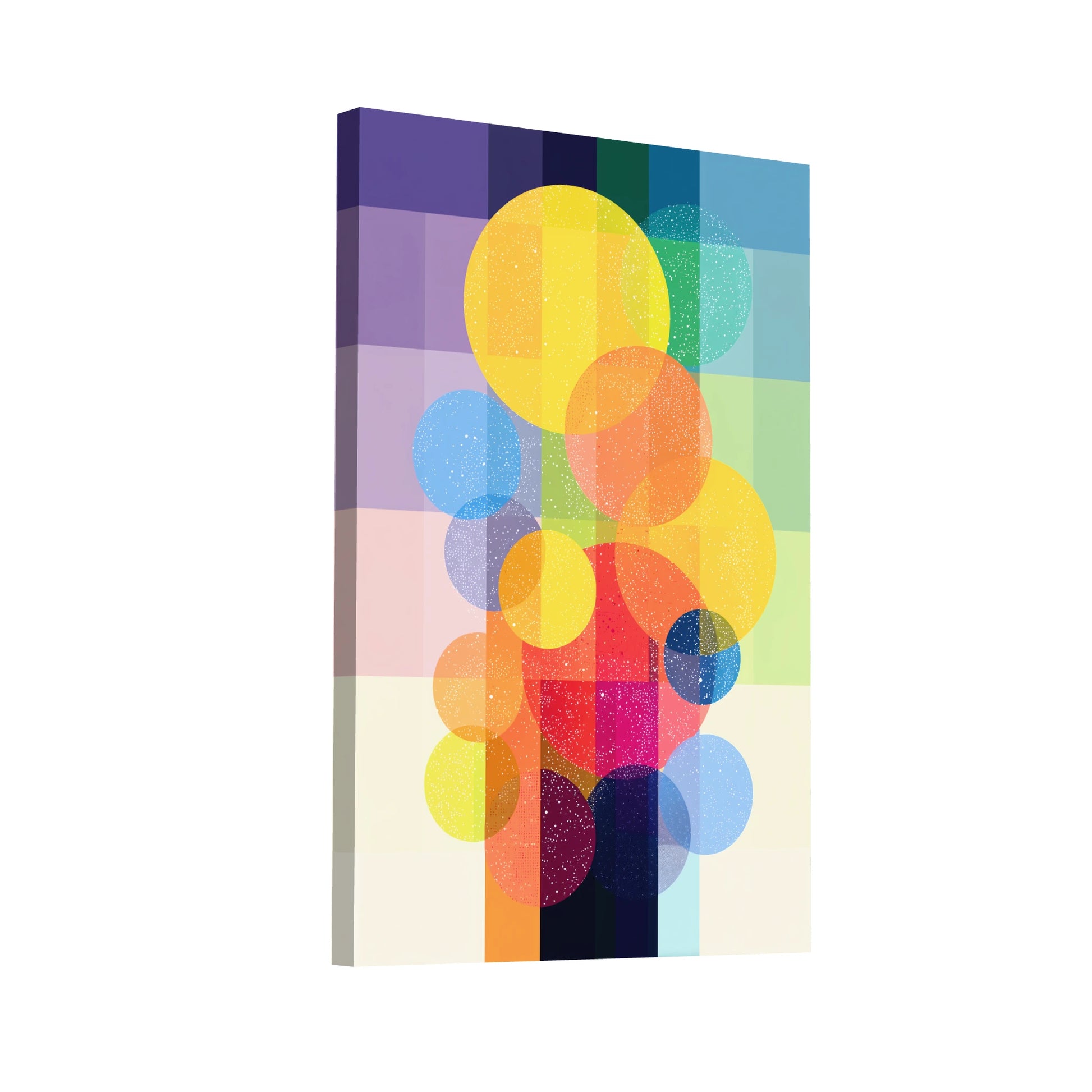 Product Hero 3D WebP Tableau Spectres Concentriques 3 - Résonance Aurorale - Art Virtuoso
