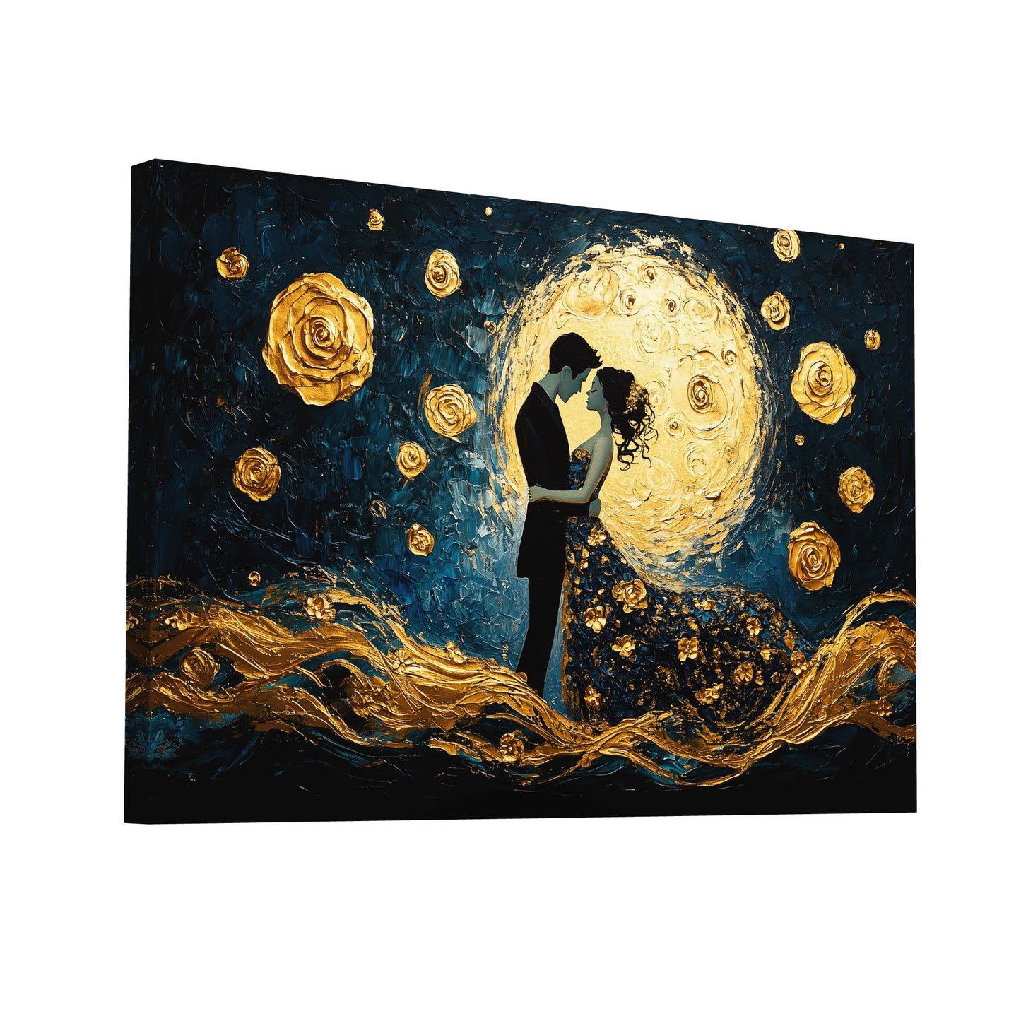 Product Hero 3D WebP Tableau St Valentin : Nuit Étoilée d'Amour - Art Virtuoso
