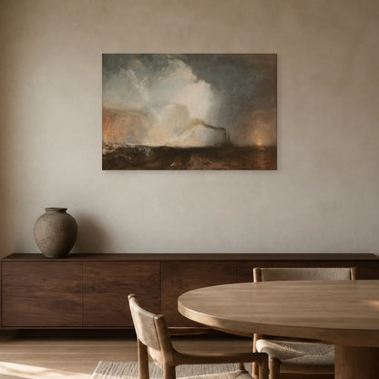 Tableau Staffa, la grotte de Fingal – William Turner dans une salle à manger - Art Virtuoso