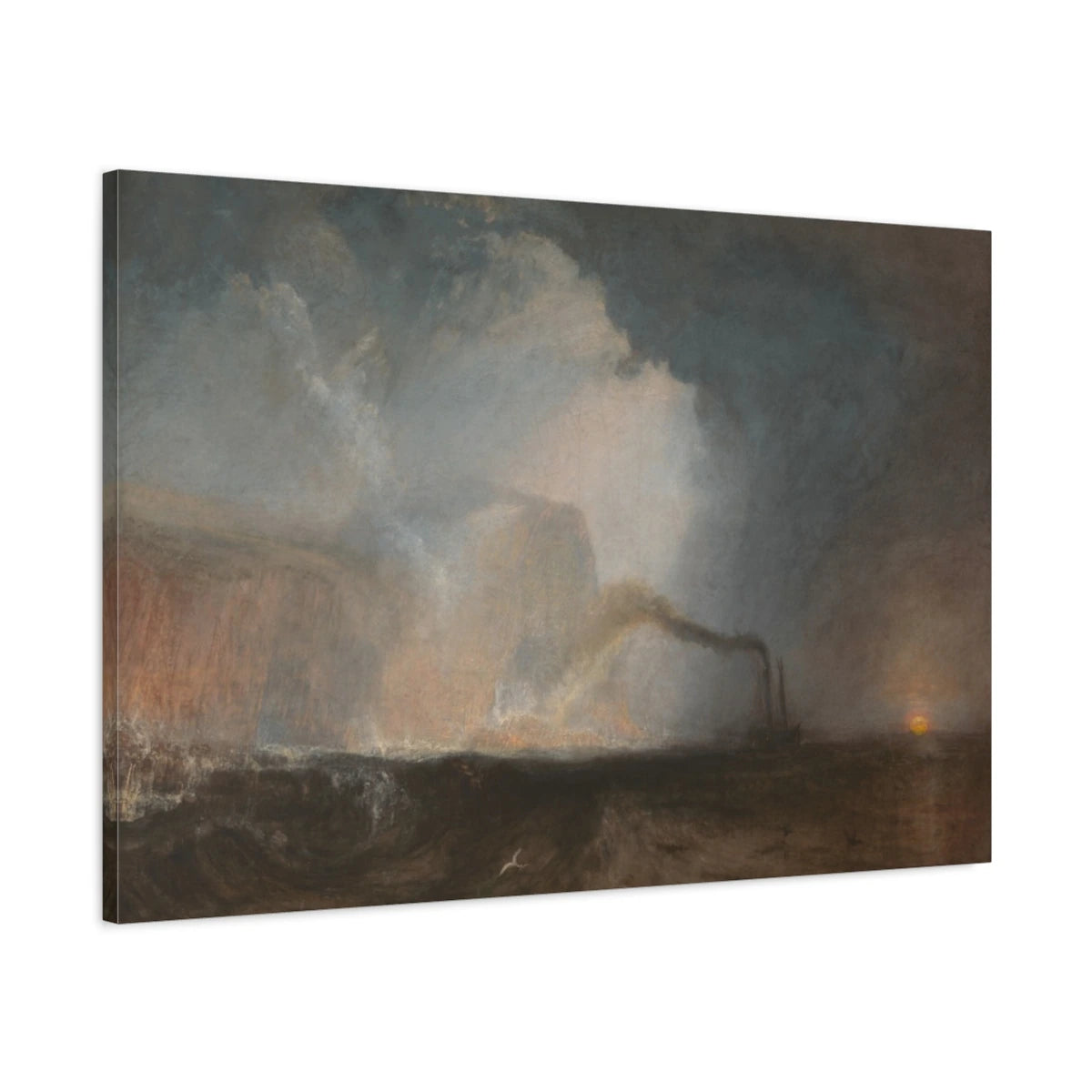 Tableau Staffa, la grotte de Fingal – William Turner - toile 3D avec bords imprimés - Art Virtuoso