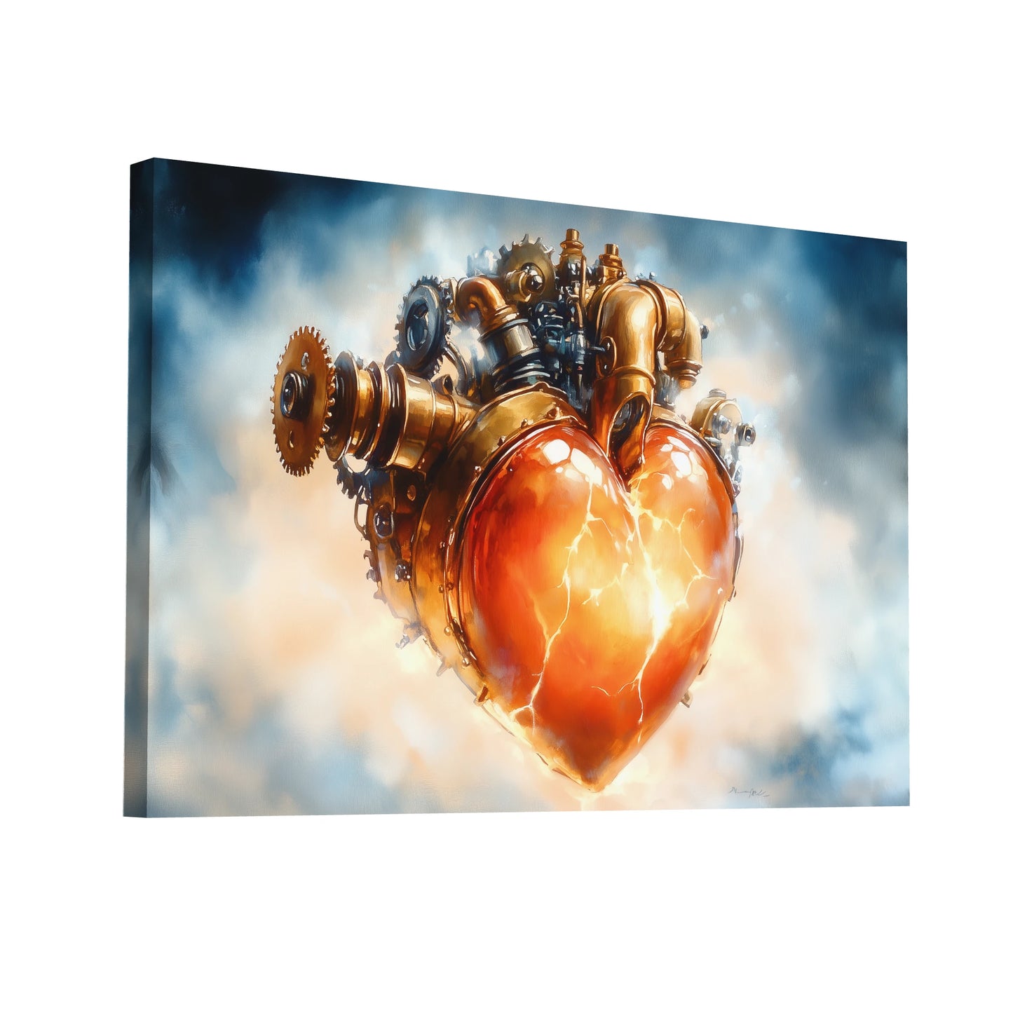 Product Hero 3D WebP Tableau Steampunk - Passion Mécanique - Art Virtuoso