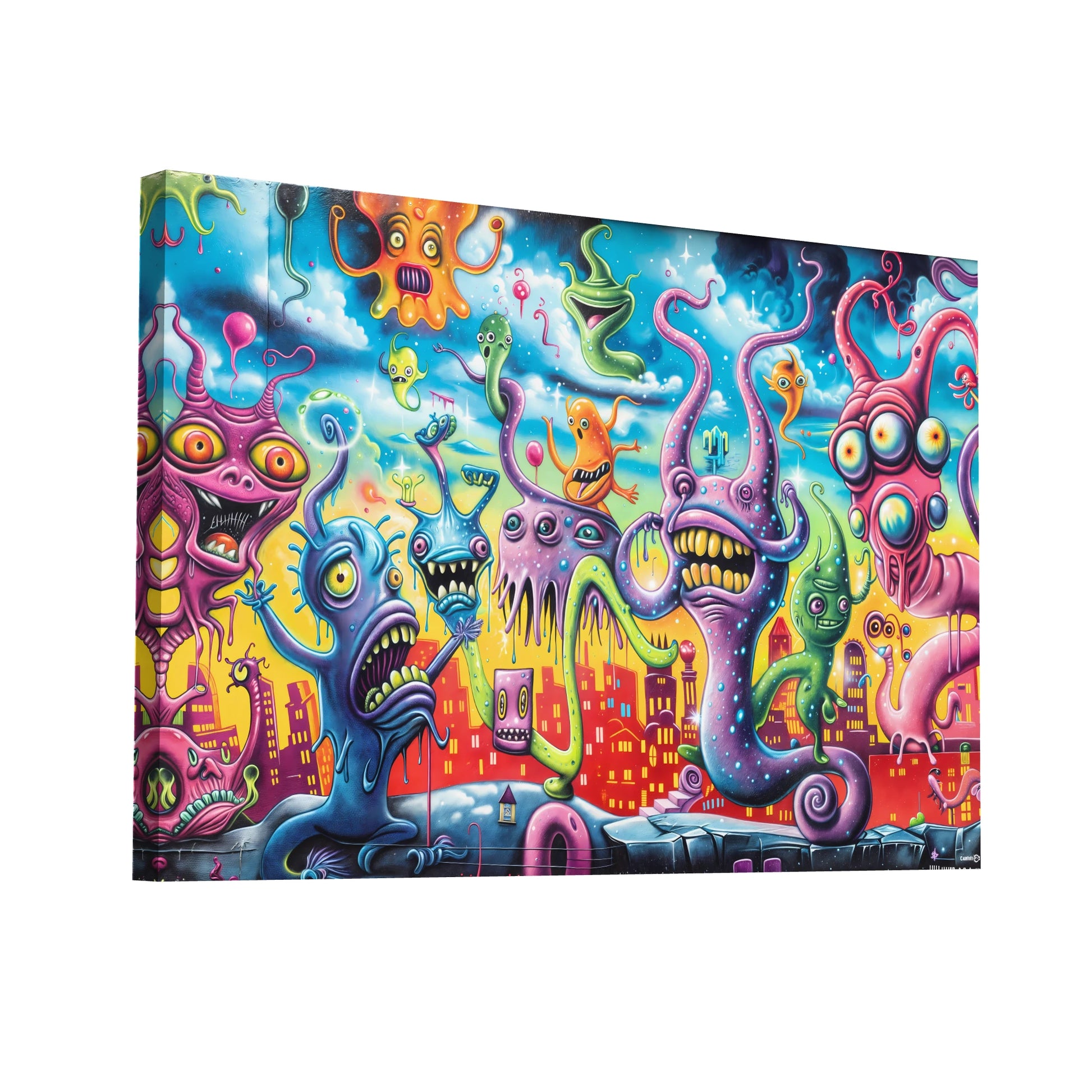 Product Hero 3D WebP Tableau Street Art Cartoon - Art Virtuoso