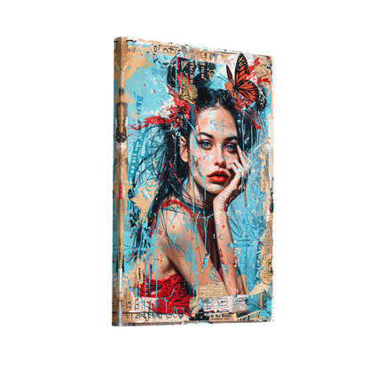 Product Hero 3D WebP Tableau Street Art Femme - Art Virtuoso