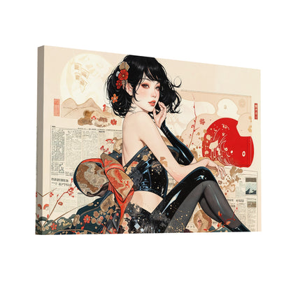 Product Hero 3D WebP Tableau Street Art Japon – Fusion Urbaine et Traditionnelle - Art Virtuoso
