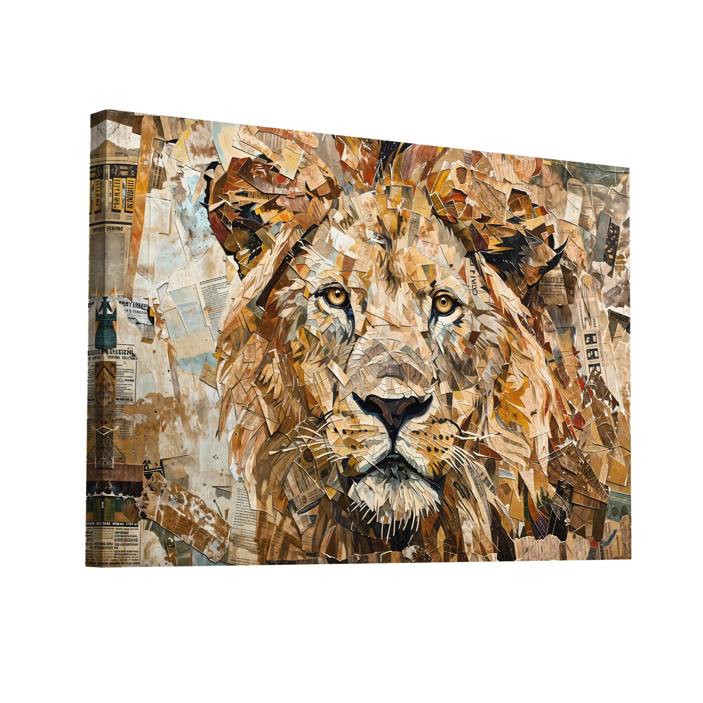 Product Hero 3D WebP Tableau Street Art Lion - Roi de la Jungle Urbaine - Art Virtuoso