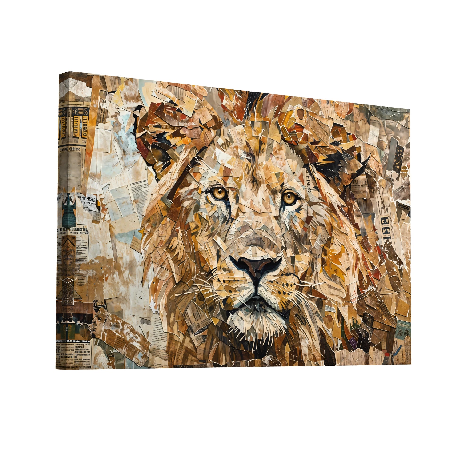 Product Hero 3D WebP Tableau Street Art Lion - Roi de la Jungle Urbaine - Art Virtuoso