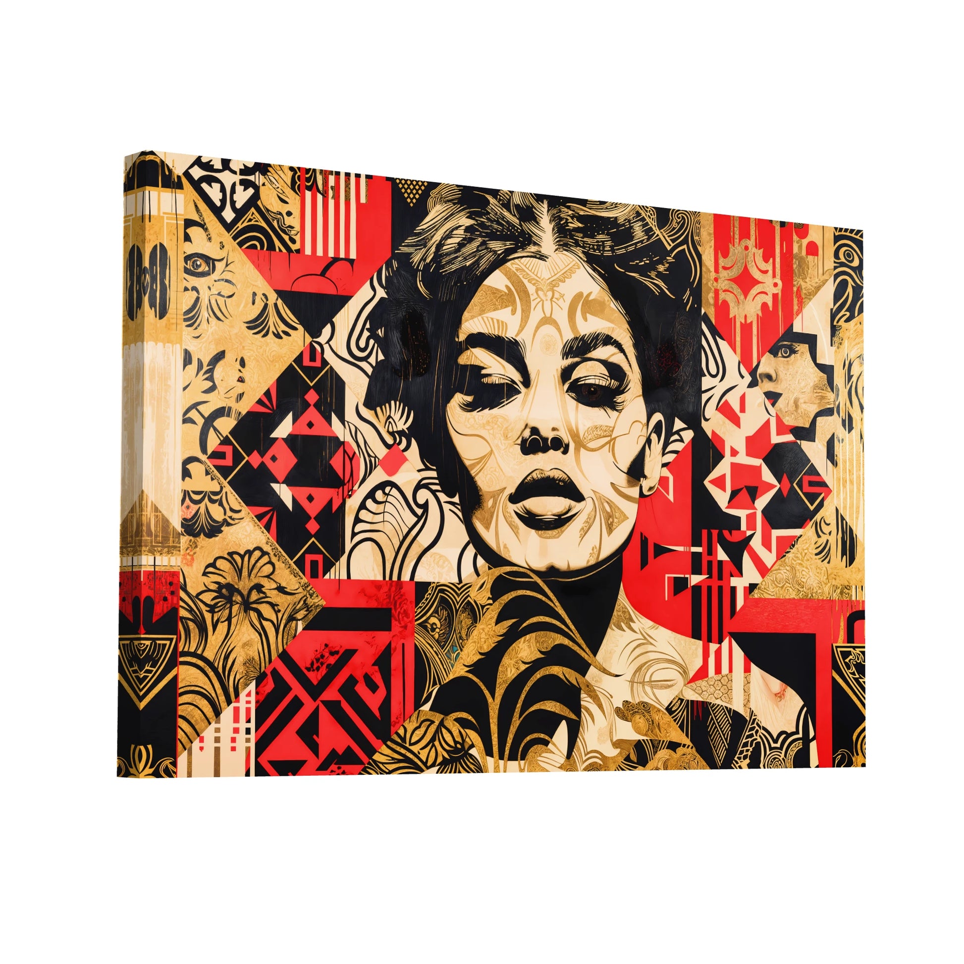 Product Hero 3D WebP Tableau Street Art Rouge - Art Virtuoso
