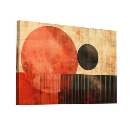 Product Hero 3D WebP Tableau Terracotta et Noir - Art Virtuoso