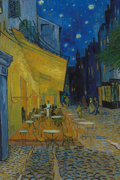 Tableau Terrasse du café le soir – Vincent van Gogh – reproduction sur toile, format M