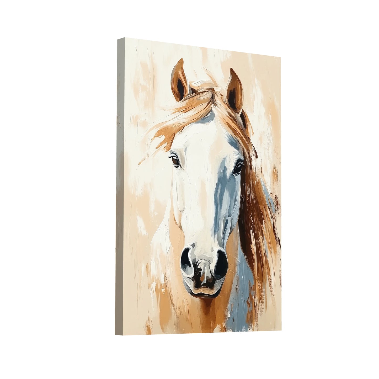 Product Hero 3D WebP Tableau Tête de Cheval - Portrait Équestre Élégant - Art Virtuoso