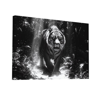 Product Hero 3D WebP Tableau Tigre Noir et Blanc - Art Virtuoso
