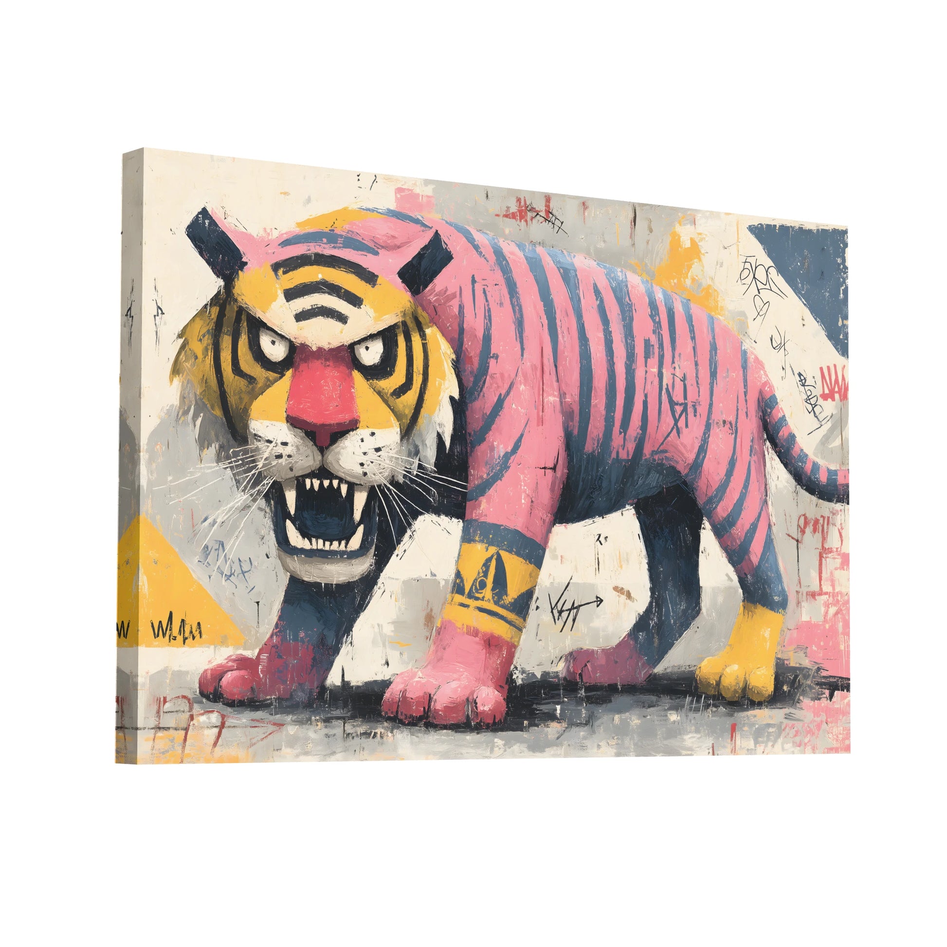 Product Hero 3D WebP Tableau Tigre Street Art : Rebelle Urbain - Art Virtuoso