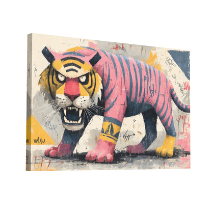 Product Hero 3D WebP Tableau Tigre Street Art : Rebelle Urbain - Art Virtuoso
