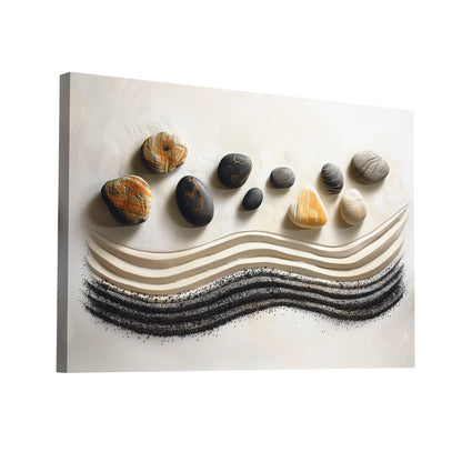 Product Hero 3D WebP Tableau Ton Zen - Plage Rapportée - Art Virtuoso