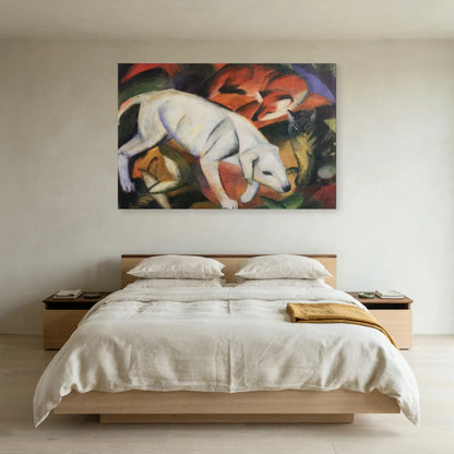Tableau Trois Animaux – Franz Marc dans une chambre - Art Virtuoso