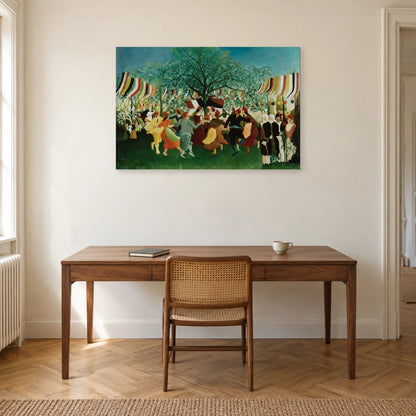 Tableau Un centenaire de l’Indépendance – Henri Rousseau dans un bureau - Art Virtuoso