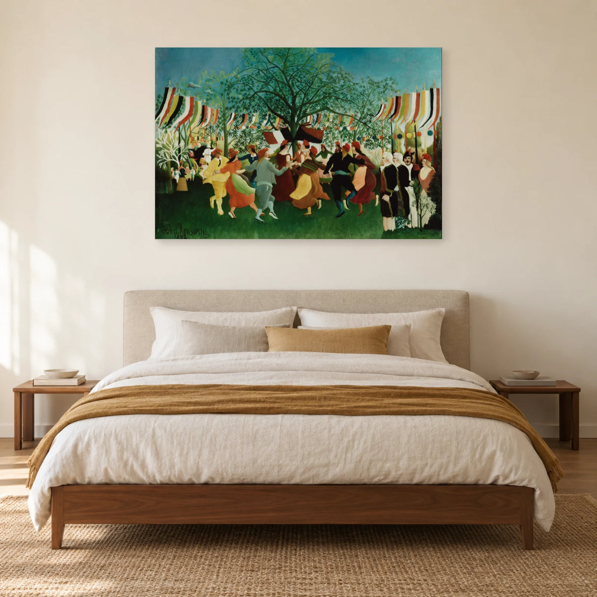 Tableau Un centenaire de l’Indépendance – Henri Rousseau dans une chambre - Art Virtuoso