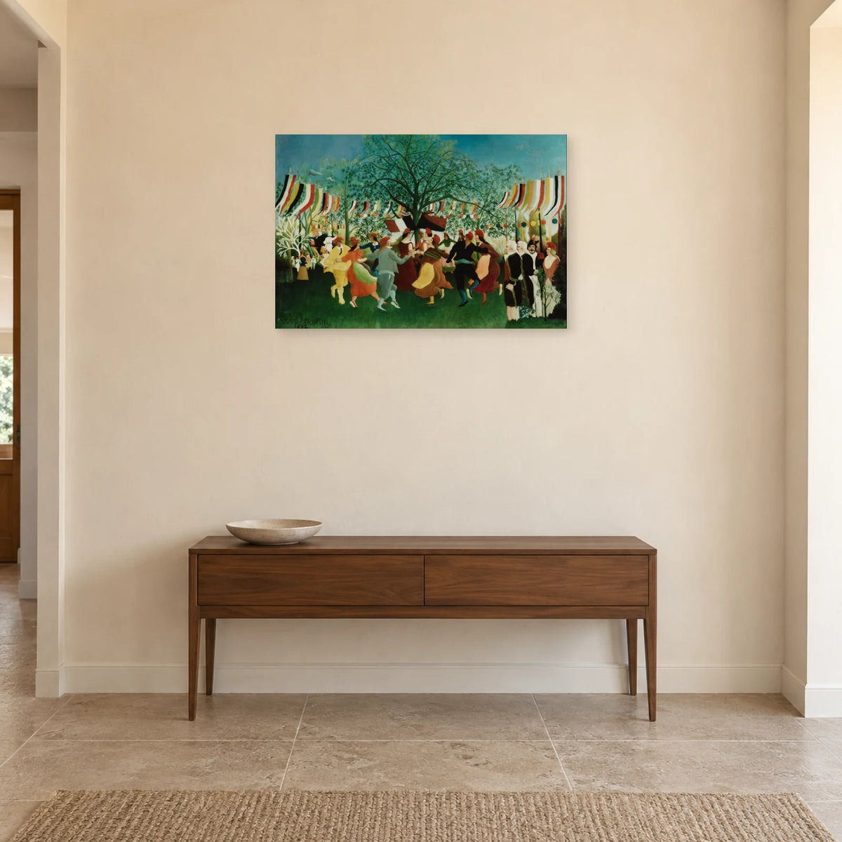 Tableau Un centenaire de l’Indépendance – Henri Rousseau dans une entrée ou un couloir - Art Virtuoso