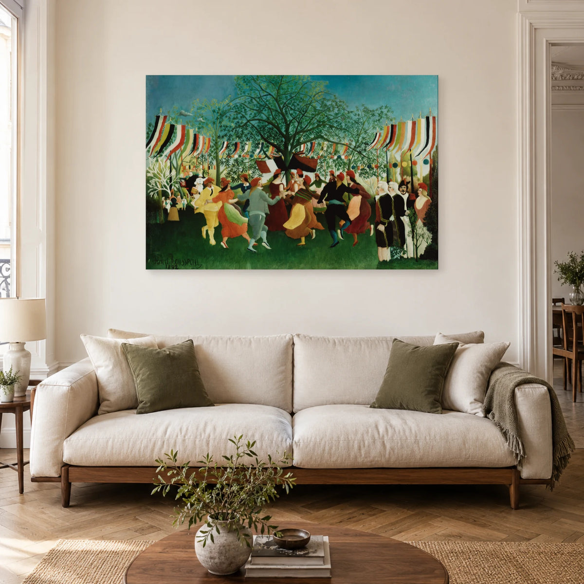 Tableau Un centenaire de l’Indépendance – Henri Rousseau dans un salon - Art Virtuoso