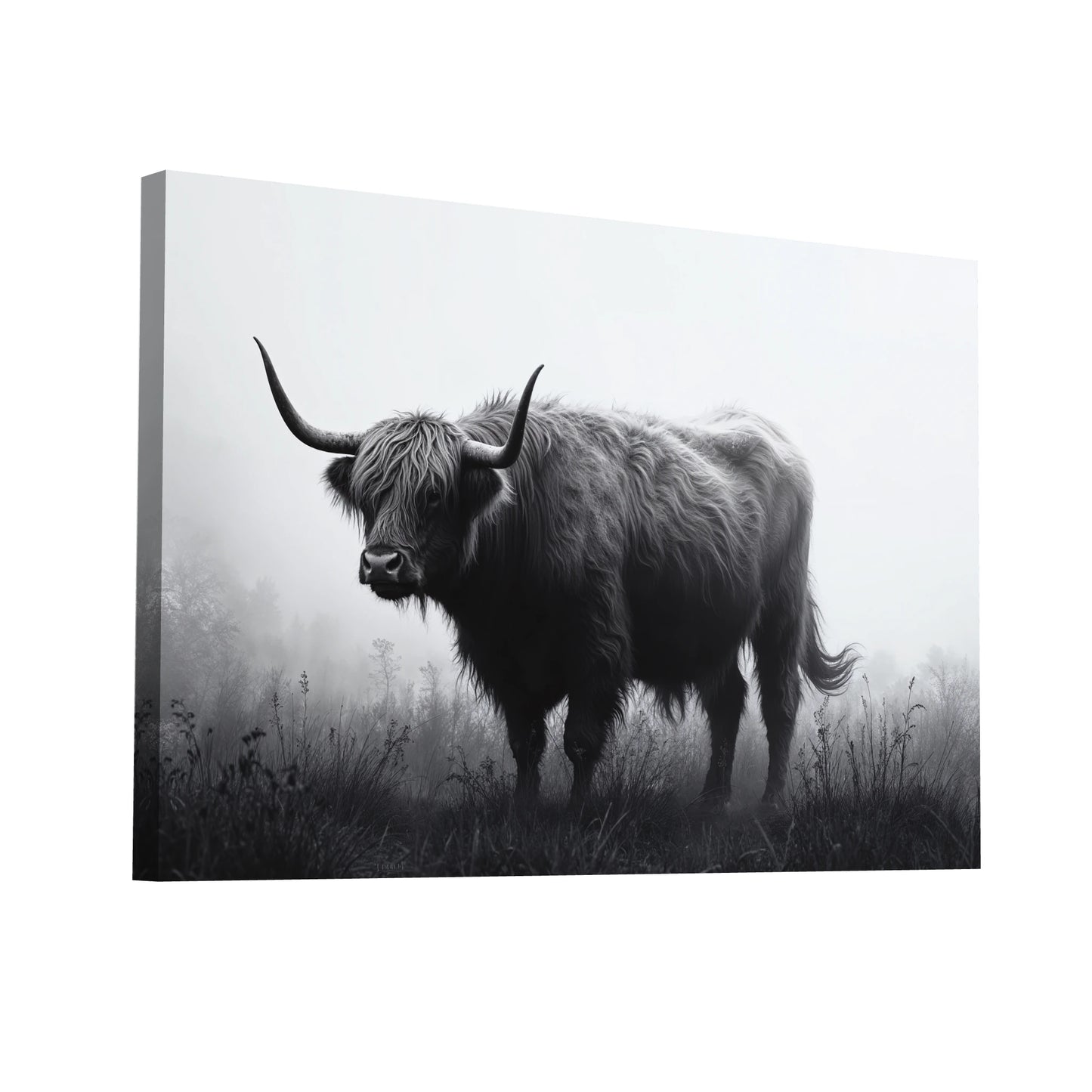 Product Hero 3D WebP Tableau Vache Noir et Blanc - Art Virtuoso