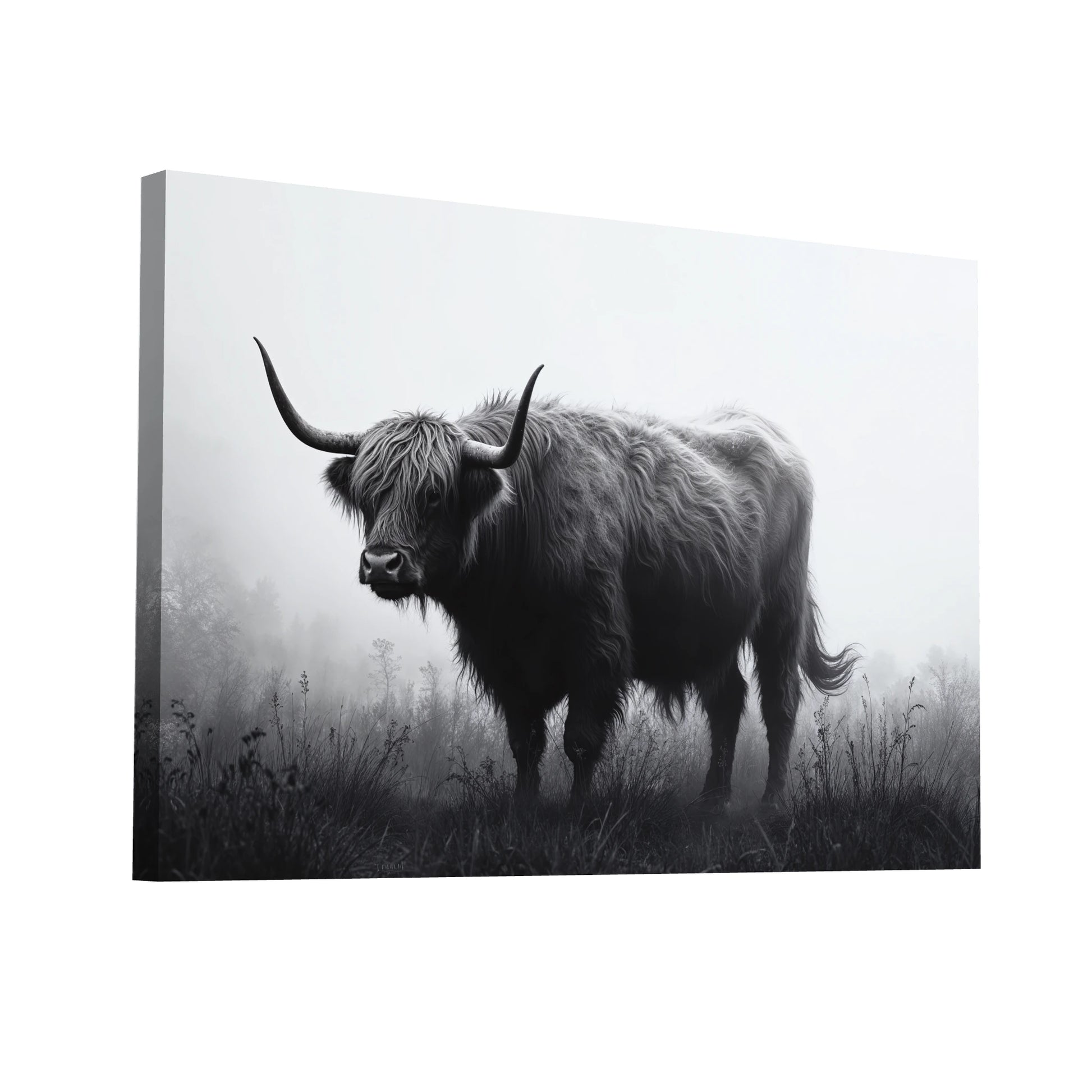 Product Hero 3D WebP Tableau Vache Noir et Blanc - Art Virtuoso