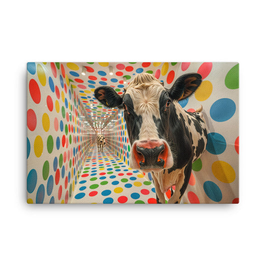 Tableau Vache Pop Art – Polka Dots  Art Virtuoso XL  