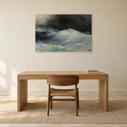 Tableau Vagues en haute mer d’Ivan Aïvazovski dans un bureau - Art Virtuoso