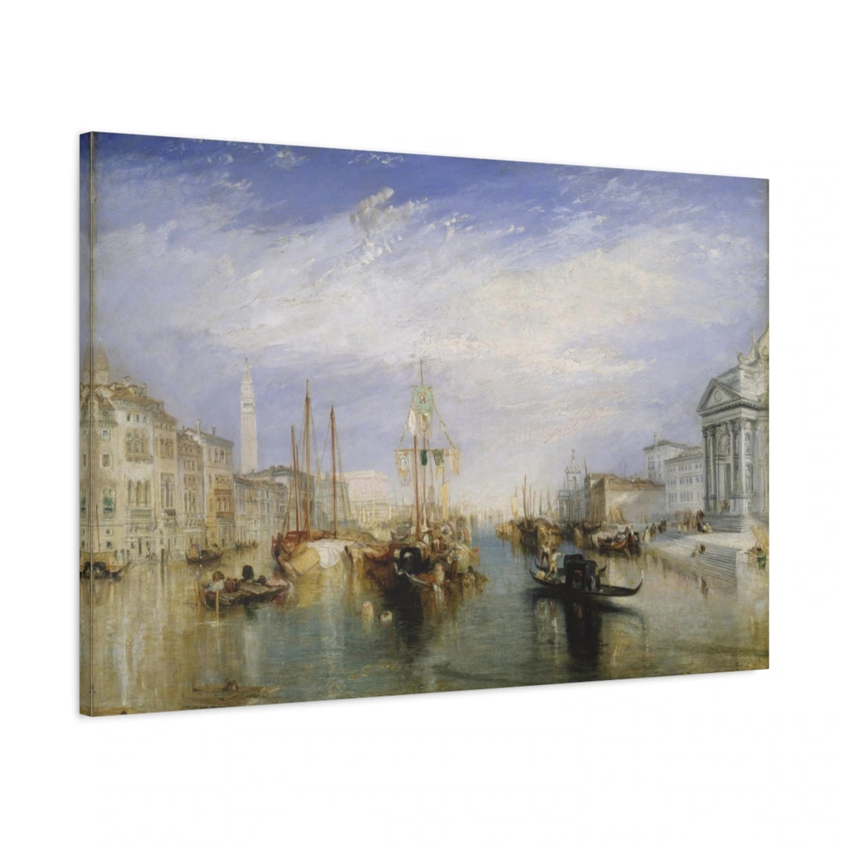 Tableau Venise depuis le porche de la Salute – William Turner - toile 3D avec bords imprimés - Art Virtuoso
