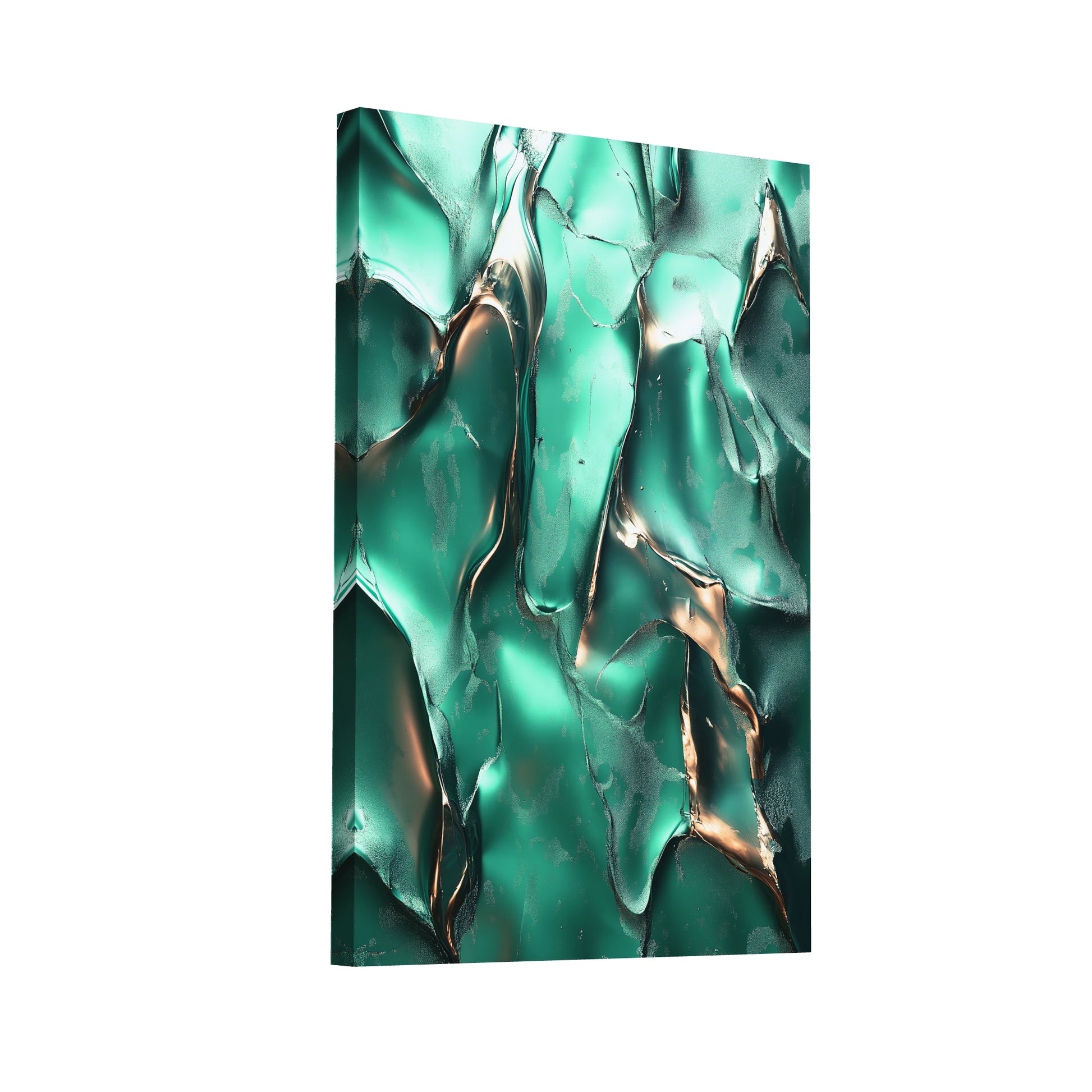 Product Hero 3D WebP Tableau Vert Bouteille - Reflets d'Émeraude - Art Virtuoso