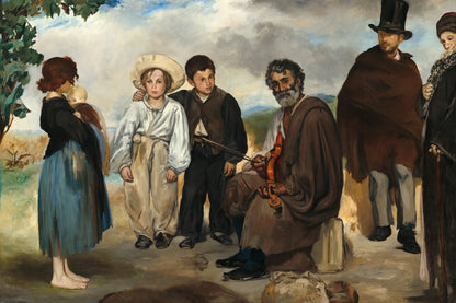 Tableau Le Vieux Musicien – Édouard Manet - impression sur toile, format S
