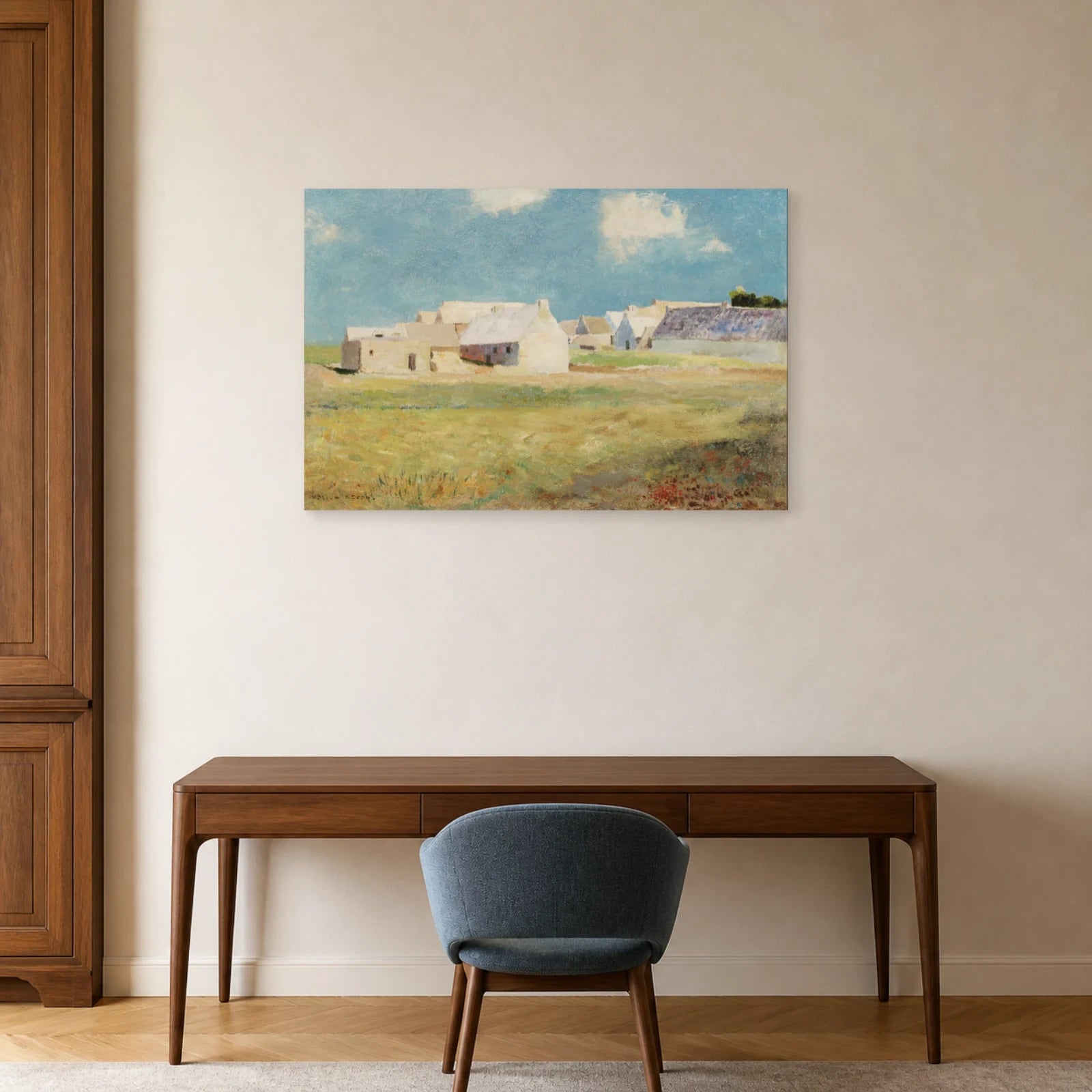 Tableau Village breton – Odilon Redon dans un bureau - Art Virtuoso