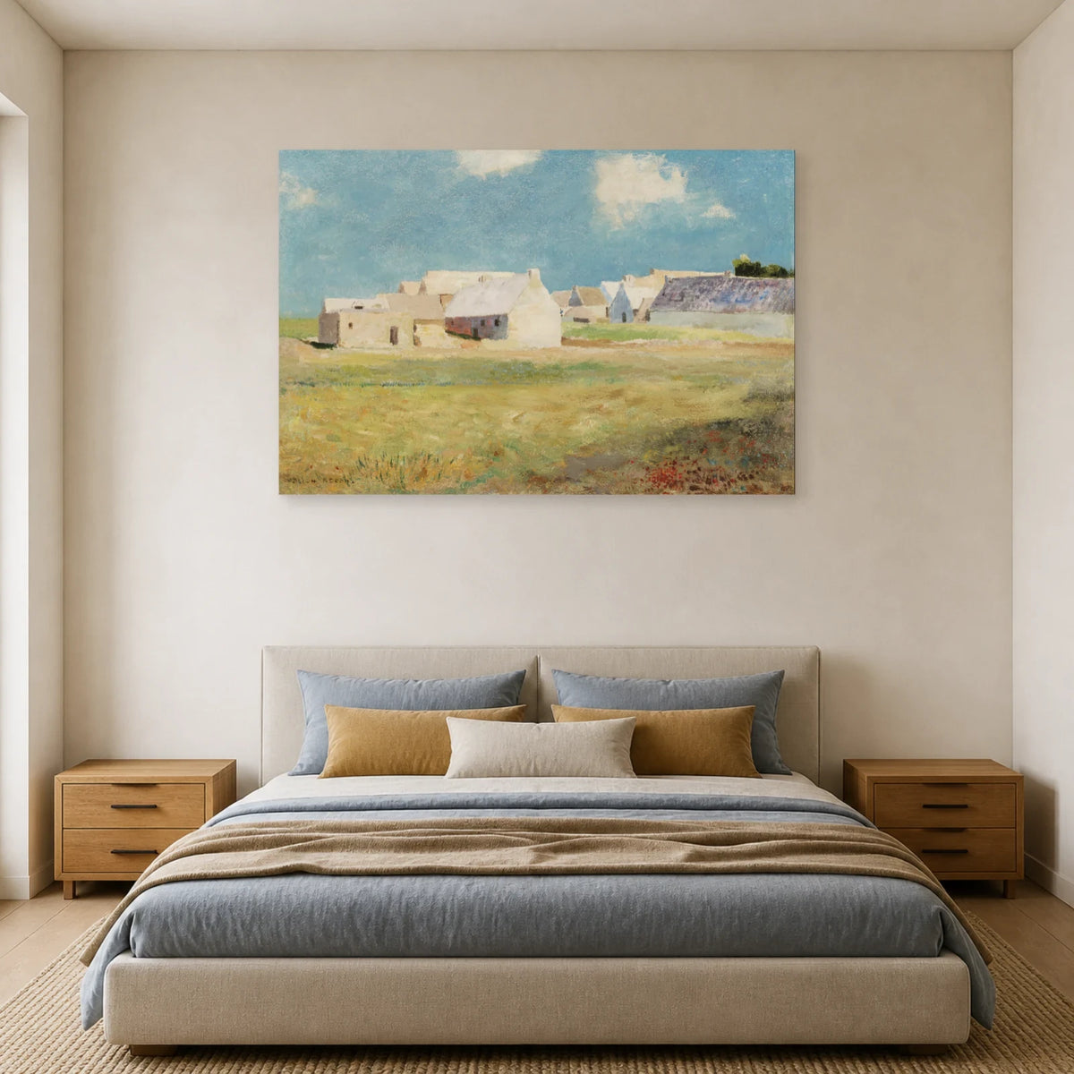 Tableau Village breton – Odilon Redon dans une chambre - Art Virtuoso