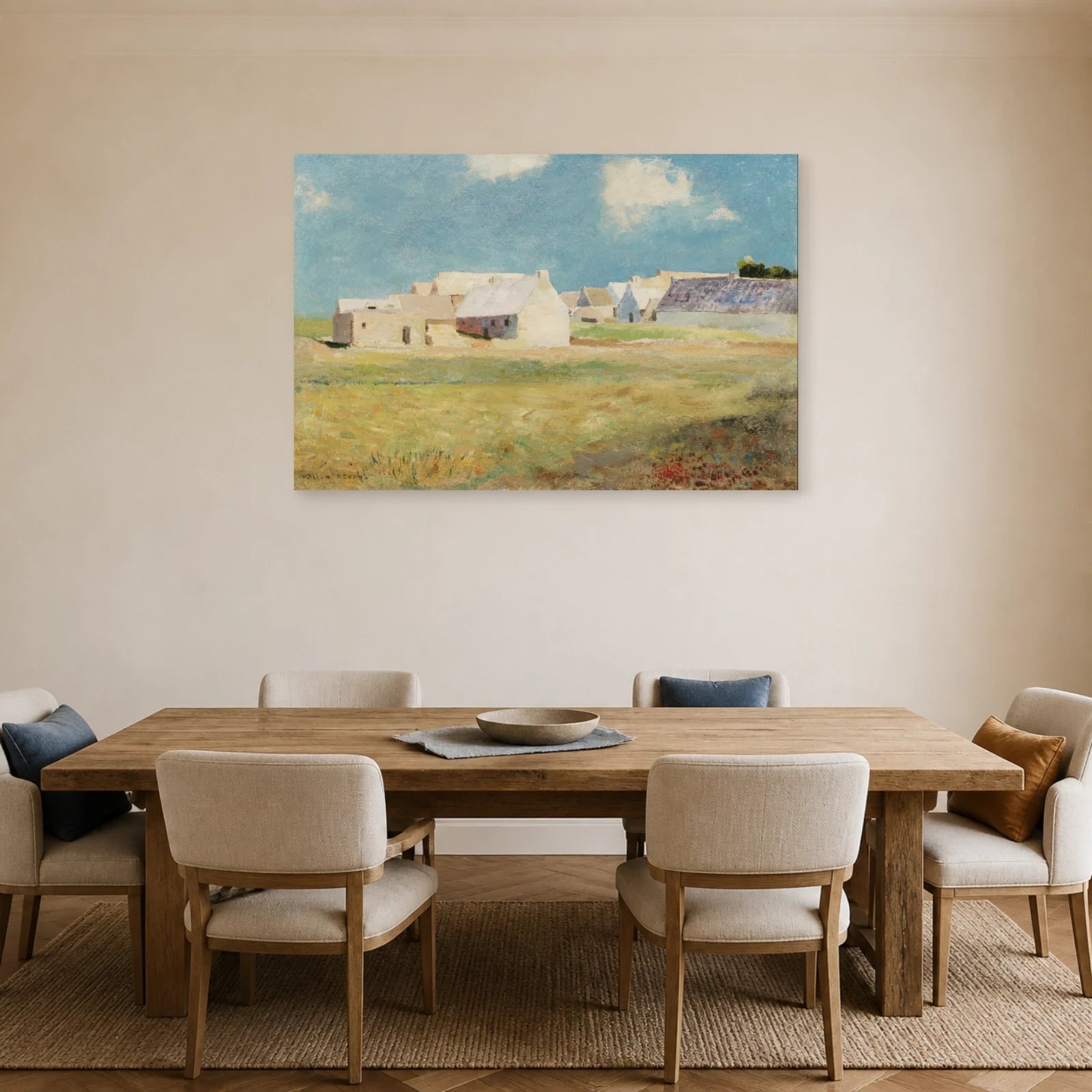 Tableau Village breton – Odilon Redon dans une salle à manger - Art Virtuoso