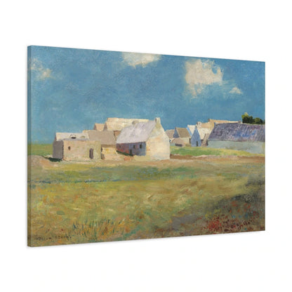 Tableau Village breton – Odilon Redon - toile 3D avec bords imprimés - Art Virtuoso