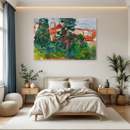 Tableau Le Village de Céret – Raoul Dufy dans une chambre - Art Virtuoso