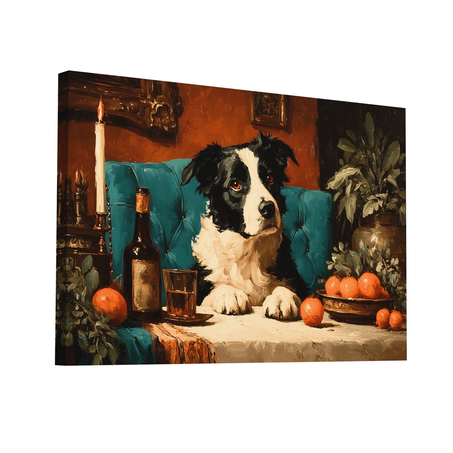 Product Hero 3D WebP Tableau Vintage Chien - Art Virtuoso