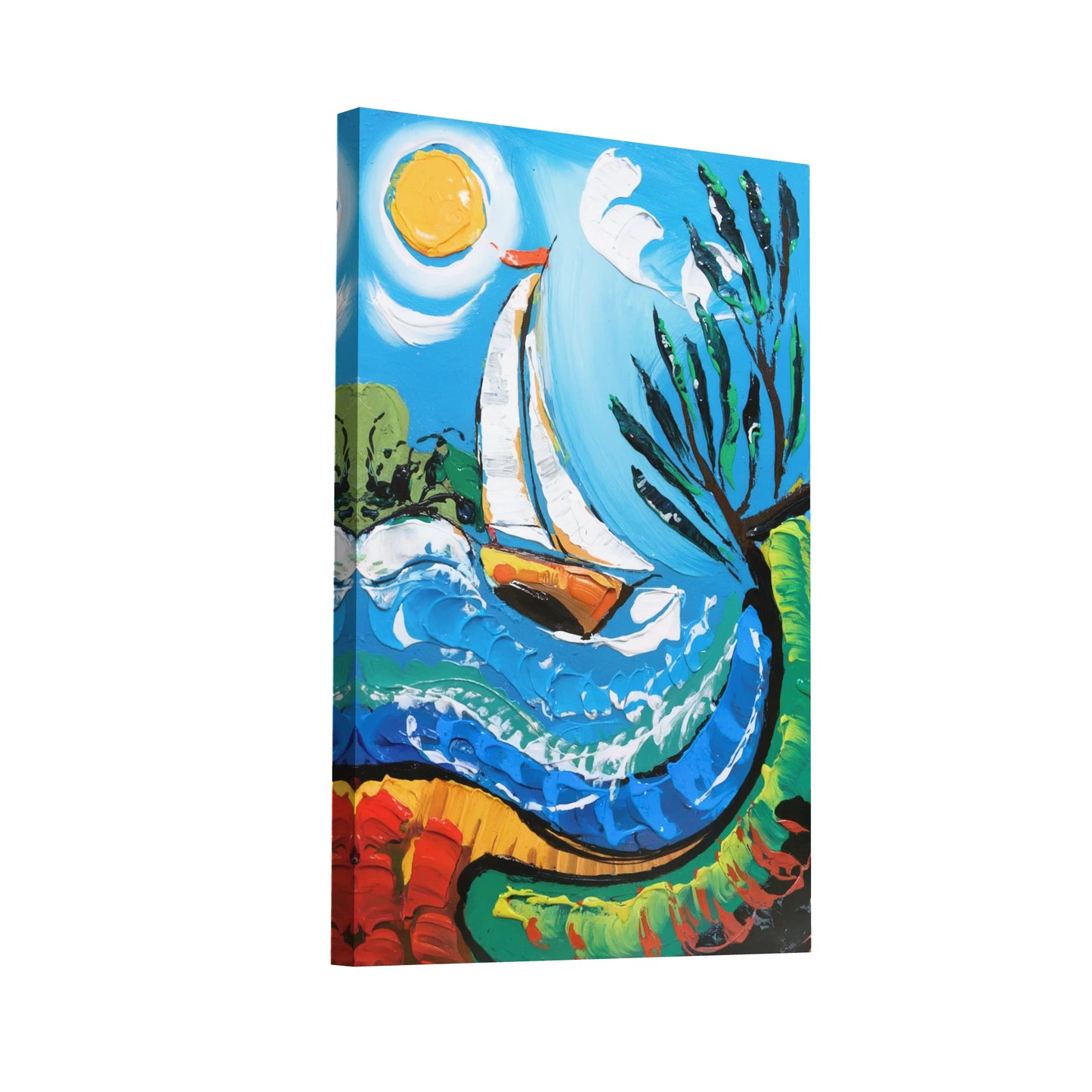 Product Hero 3D WebP Tableau Voilier Enfant - Art Virtuoso
