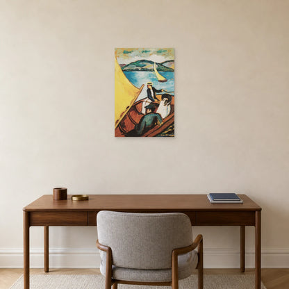 Tableau Voilier sur le Tegernsee – August Macke dans un bureau - Art Virtuoso