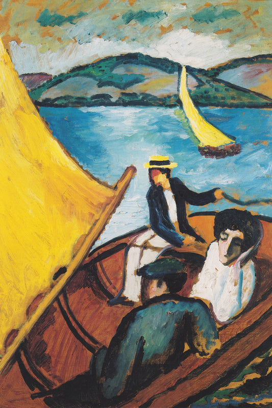 Voilier sur le Tegernsee d’August Macke – toile format S
