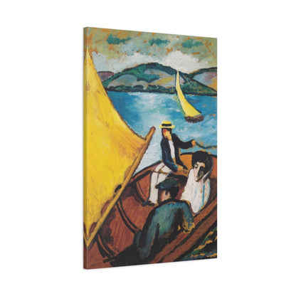 Tableau Voilier sur le Tegernsee – August Macke - toile 3D avec bords imprimés - Art Virtuoso