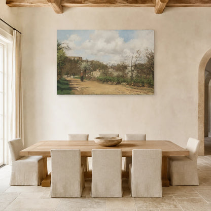 Tableau Vue de Louveciennes – Camille Pissarro dans une salle à manger - Art Virtuoso