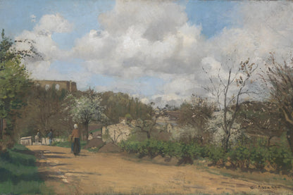 Tableau Vue de Louveciennes – Camille Pissarro - impression sur toile, format XXL