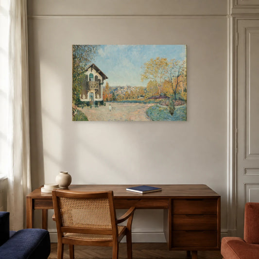 Tableau Vue de Marly-le-Roi depuis Cœur-Volant – Alfred Sisley dans un bureau - Art Virtuoso