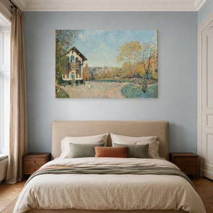 Tableau Vue de Marly-le-Roi depuis Cœur-Volant – Alfred Sisley dans une chambre - Art Virtuoso