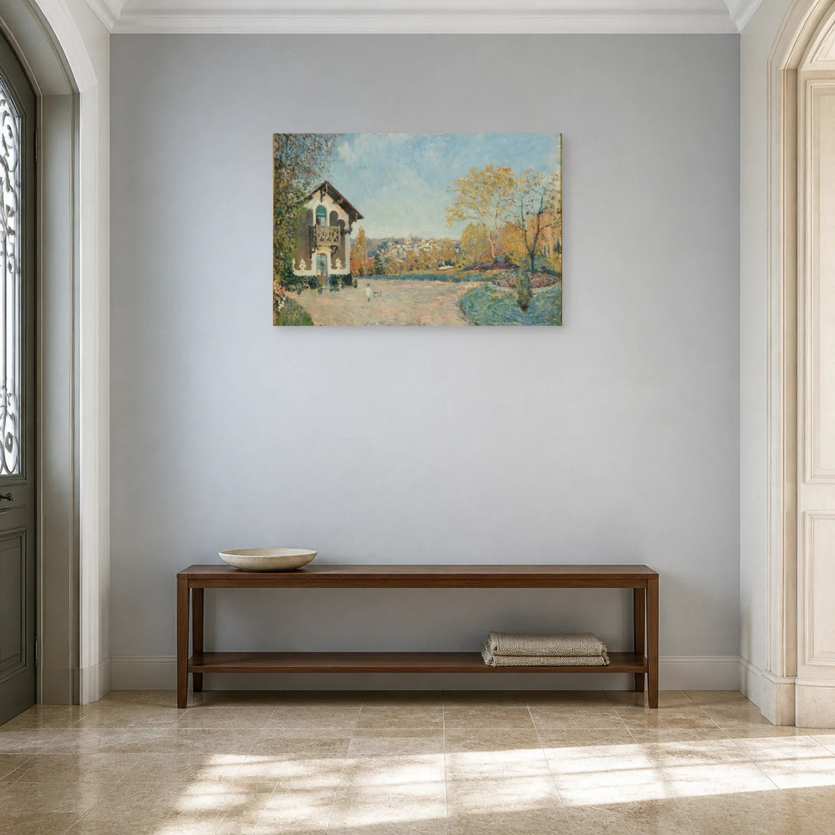 Tableau Vue de Marly-le-Roi depuis Cœur-Volant – Alfred Sisley dans une entrée ou un couloir - Art Virtuoso
