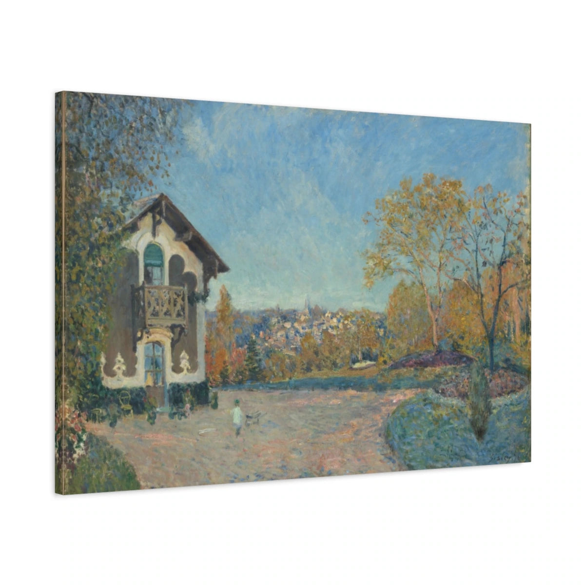 Tableau Vue de Marly-le-Roi depuis Cœur-Volant – Alfred Sisley - toile 3D avec bords imprimés - Art Virtuoso