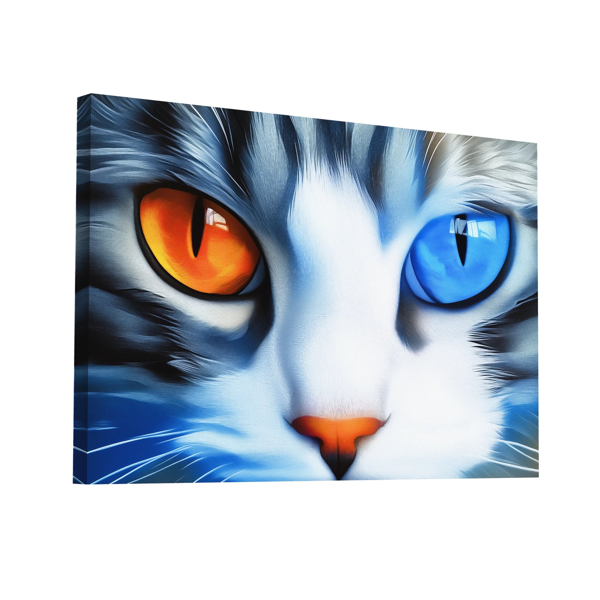 Product Hero 3D WebP Tableau Yeux de Chat - Regard Intense - Art Virtuoso