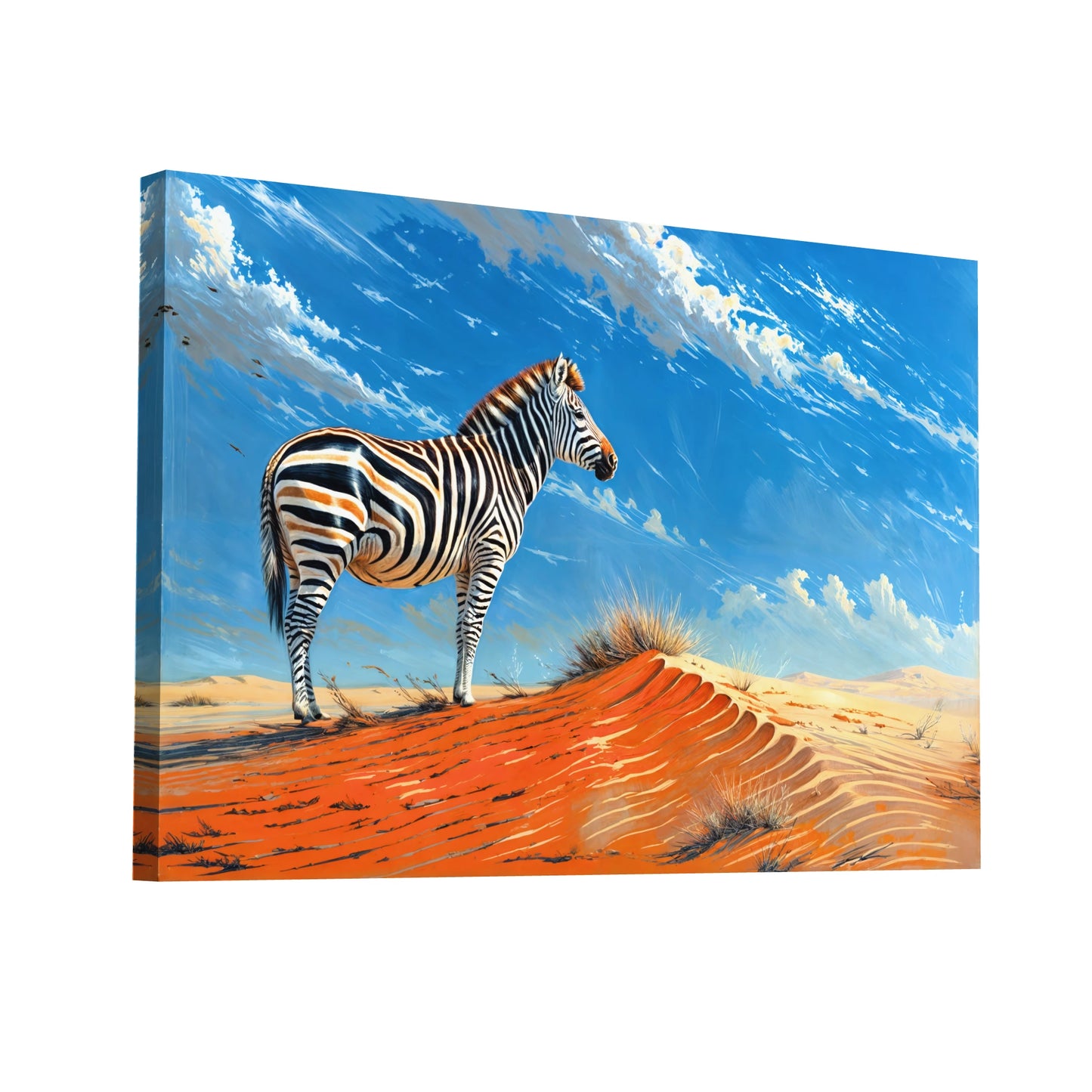 Product Hero 3D WebP Tableau Zèbre du Désert - Art Virtuoso