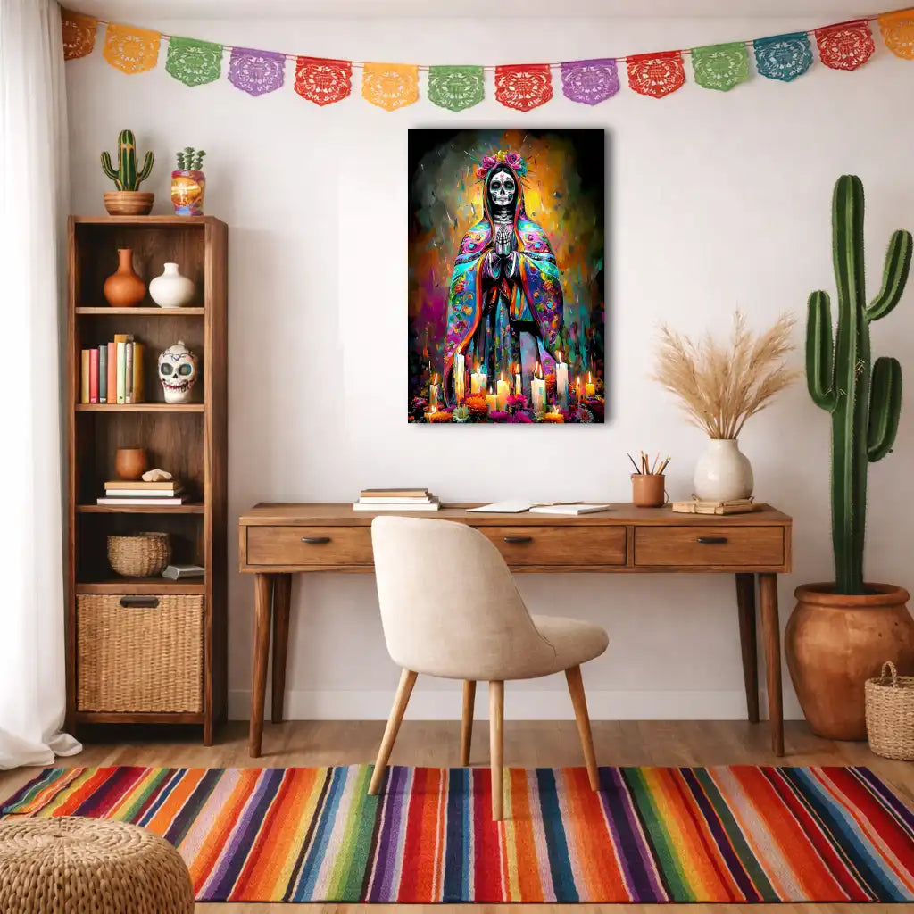 Santa Muerte – Mystik und symbolische Kraft – Wandbild