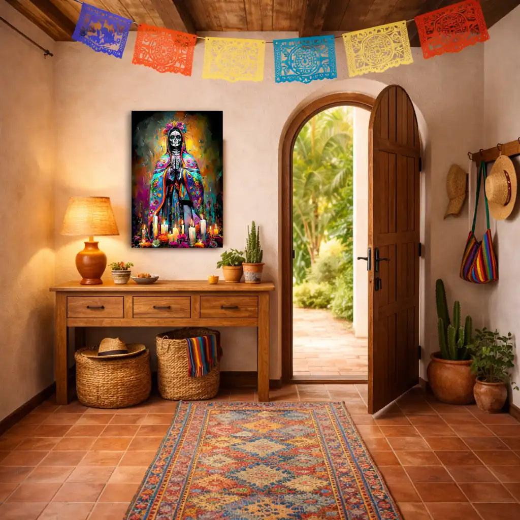 Santa Muerte – Mystik und symbolische Kraft – Wandbild